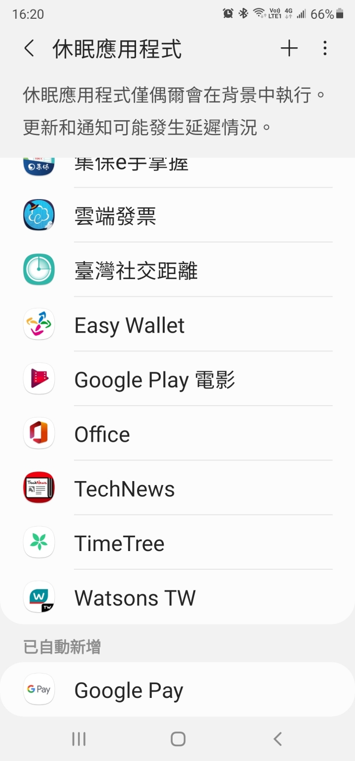 Line的通知會休息