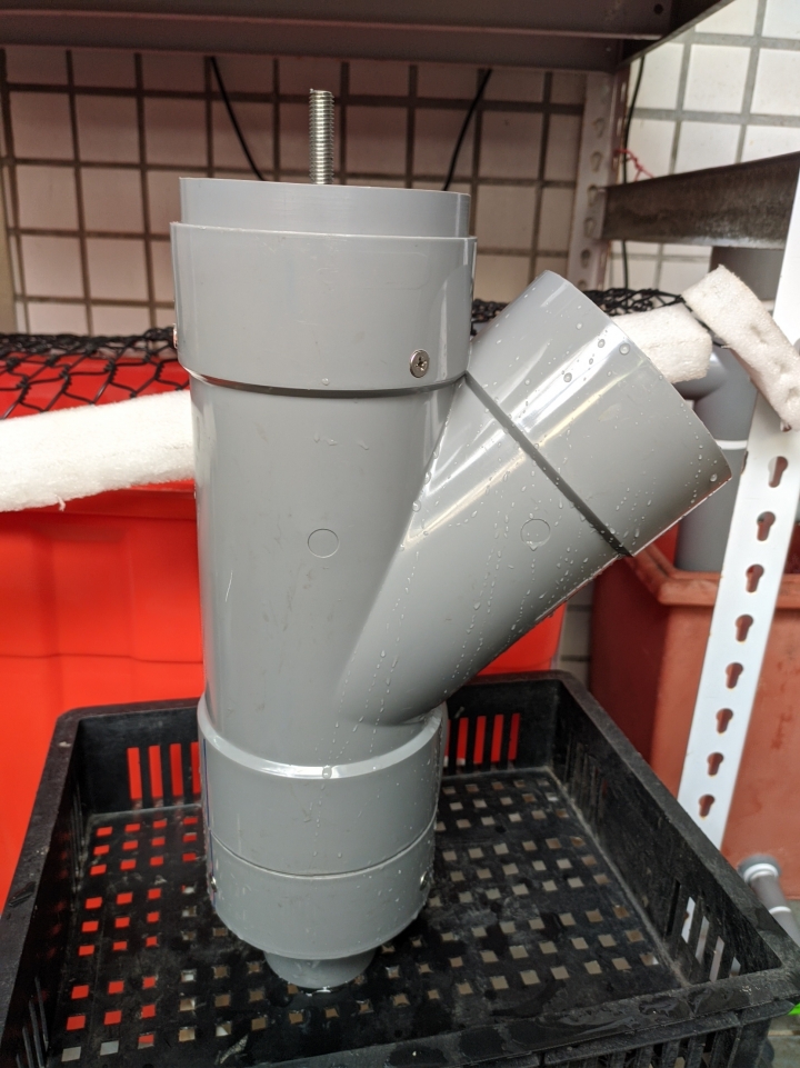 陽台 DIY 微型水力發電下水測試