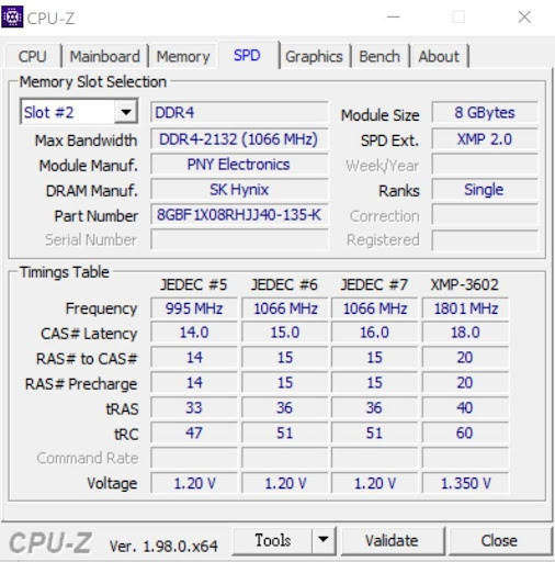 點我看大圖 開箱評測 XLR8 RGB DDR4 3600MHz 8GBX2