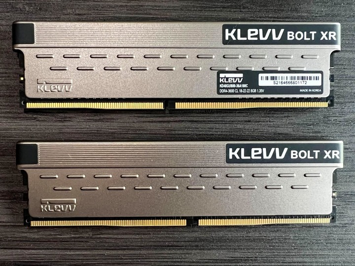 【開箱】KLEVV BOLT XR DDR4 3600 8Gx2 記憶體 AMD Ryzen 平台一鍵超頻