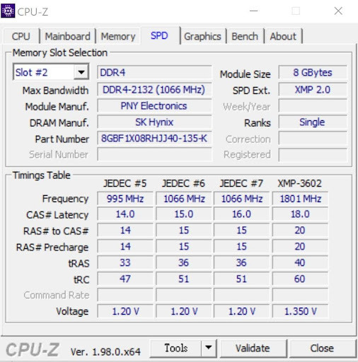點我看大圖 開箱評測 XLR8 RGB DDR4 3600MHz 8GBX2