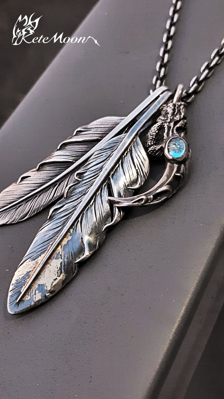 Black Venom Jewelry X Indian&28-18K鎏金特大羽