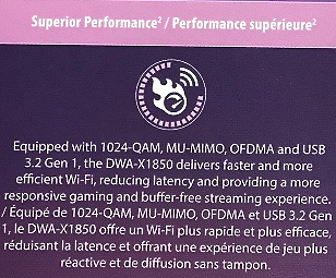 點我看大圖 開箱分享~用D-Link最新DWA-X1850 Wi-Fi 6無線網卡升級桌電網速