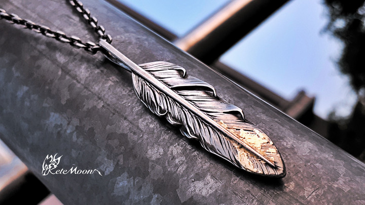 Black Venom Jewelry X Indian&28-18K鎏金特大羽
