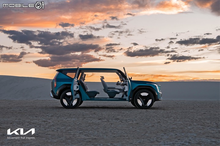 【海外新訊】先行預覽量產版本EV9!Kia Concept EV9洛杉磯車展正式亮相!