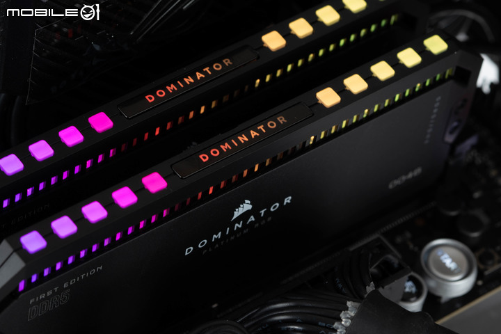 DDR5 記憶體首波效能來襲 CORSAIR DOMINATOR PLATINUM RGB DDR5 記憶體 VIP 套組開箱實測