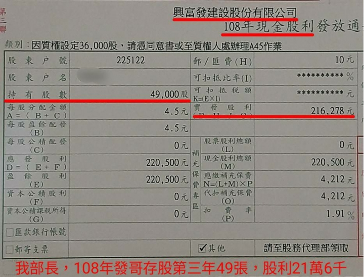 興富發我存股八年的分享