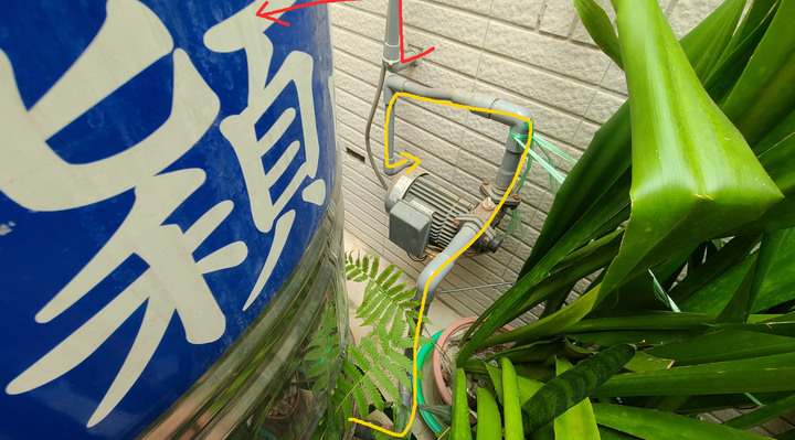 透天洗1樓和頂樓兩座水塔 事前想把水先用掉