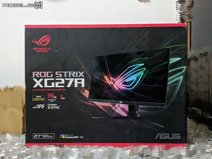 ASUS ROG XG27AQ 開箱 (閃爍)