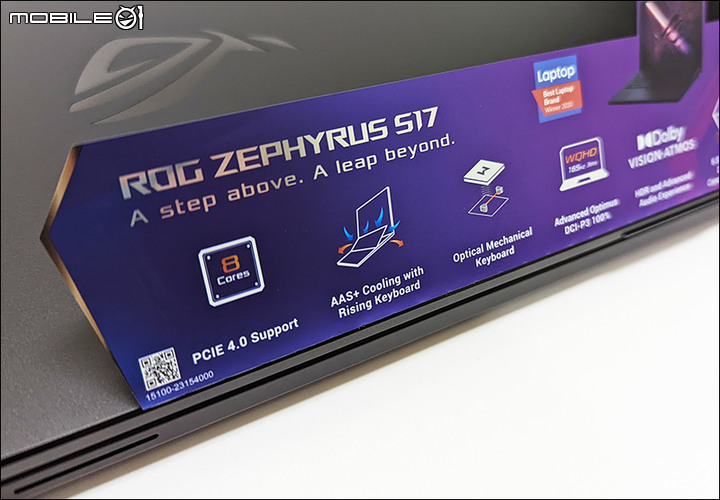 點我看大圖 快速開箱:ROG Zephyrus S17 GX703HR