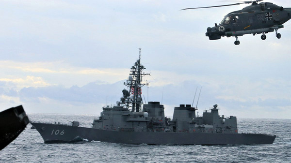 德國軍艦11月5日駛抵日本