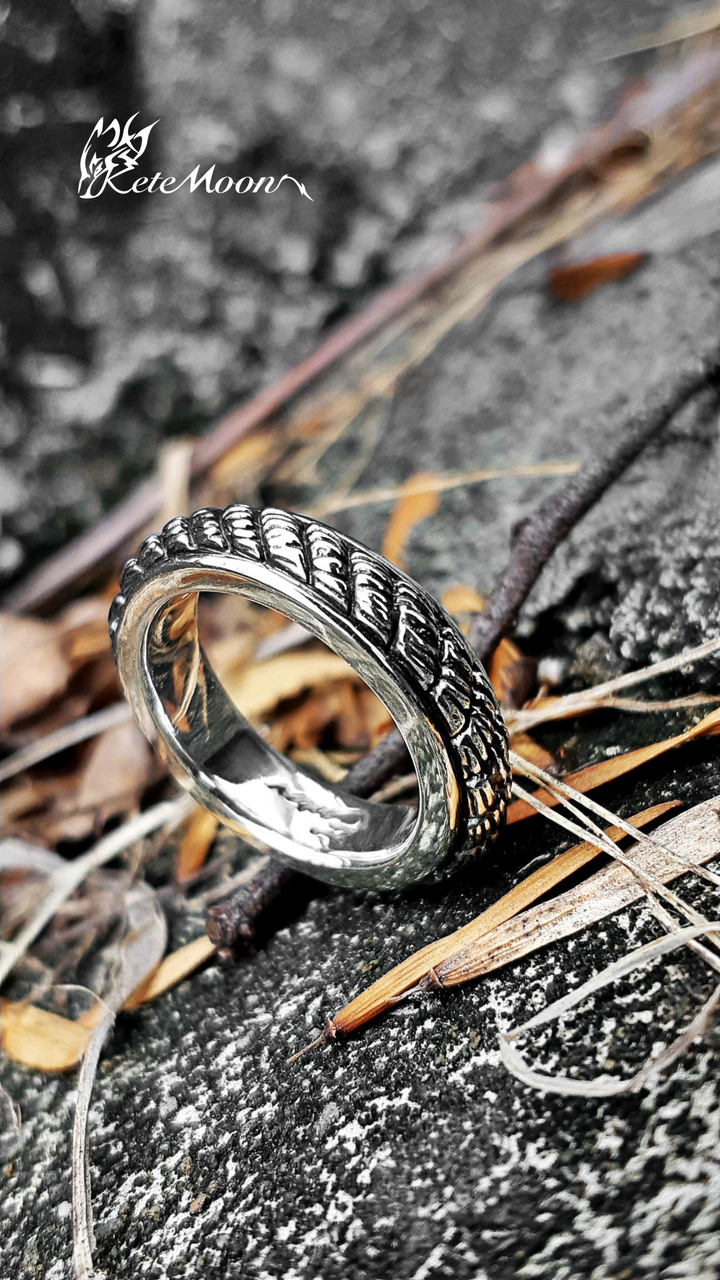 點我看大圖 Ewin 創物-衡靈繩戒