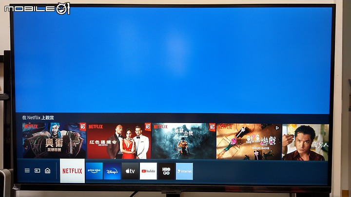 Samsung M7 32吋 4K聯網螢幕金馬58開箱，內建app市集有Disney+