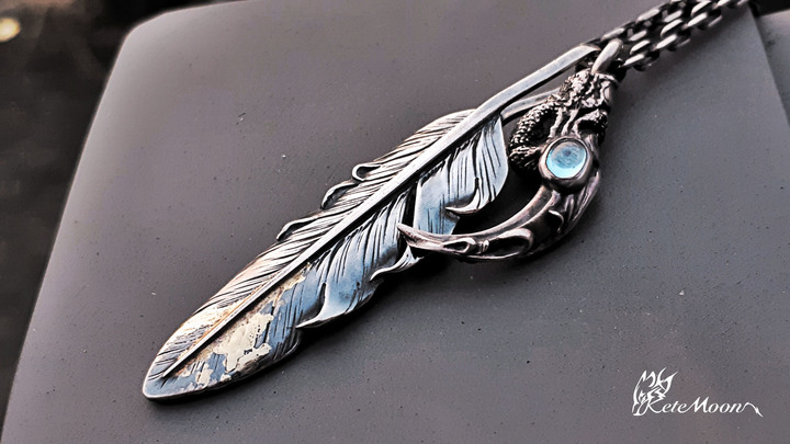 Black Venom Jewelry X Indian&28-18K鎏金特大羽