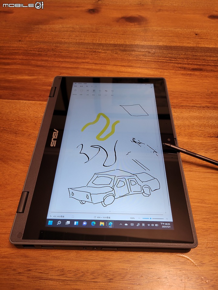 商用翻轉小筆電BR1100FKA SSD版開箱
