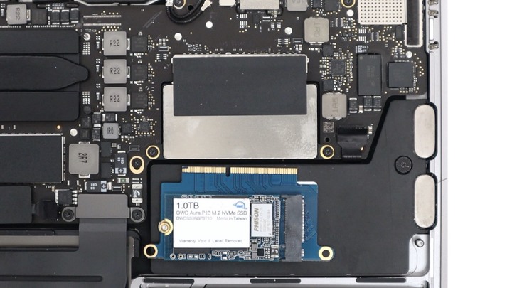 點我看大圖 Apple 不讓你升級的,OWC 幫你!DIY 改裝 MacBook Pro 13 2016/2017 Function Key OWC Aura Pro NT SSD