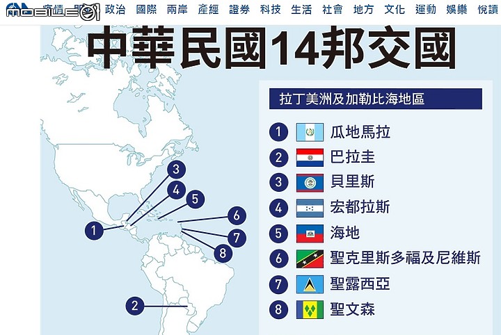 尼加拉瓜宣佈與台灣斷交  有些族群歡欣鼓舞喜上眉梢