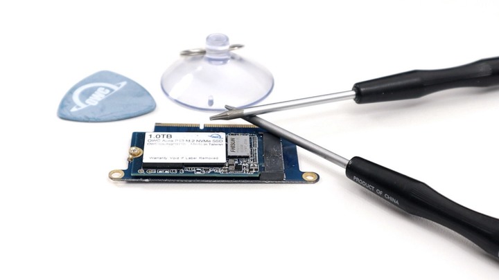 點我看大圖 Apple 不讓你升級的,OWC 幫你!DIY 改裝 MacBook Pro 13 2016/2017 Function Key OWC Aura Pro NT SSD