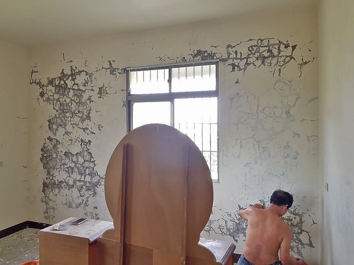 祖厝老屋整修／台南防水油漆工程推薦／外牆+頂樓防水工程／壁癌處理