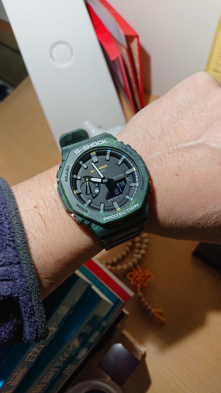 開箱：G-SHOCK GA-2100 綠森林雲霧迷彩
