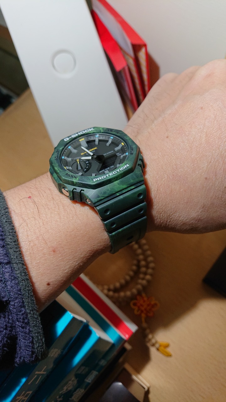 開箱：G-SHOCK GA-2100 綠森林雲霧迷彩