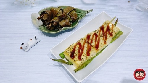 點我看大圖 香烤香蘭醬燒雞&香蘭雞蛋豆腐~氣炸烤箱料理