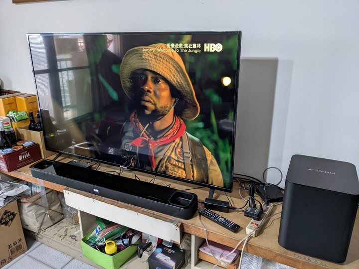 山水 soundbar round