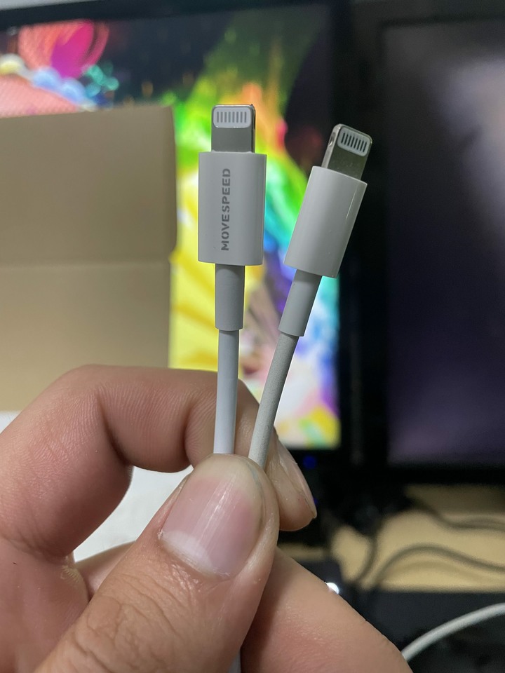 movespeed移速57000mah行動電源+MFI認證線+20W快充頭 開箱