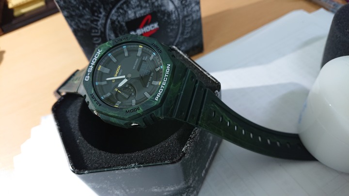 開箱：G-SHOCK GA-2100 綠森林雲霧迷彩