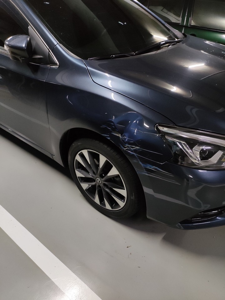 2018 Sentra 前葉子板被撞到了...