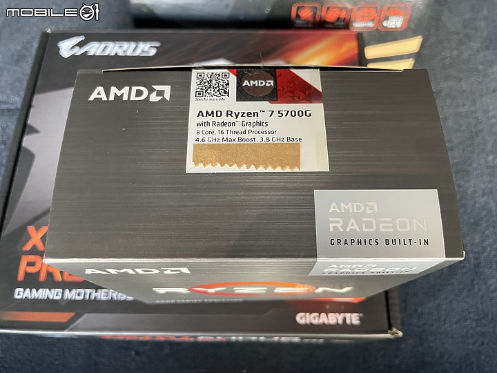 點我看大圖 礦潮下的多顯示輸出方案 AMD 5700G & X570I AORUS PRO WIFI