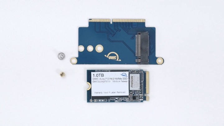 點我看大圖 Apple 不讓你升級的,OWC 幫你!DIY 改裝 MacBook Pro 13 2016/2017 Function Key OWC Aura Pro NT SSD