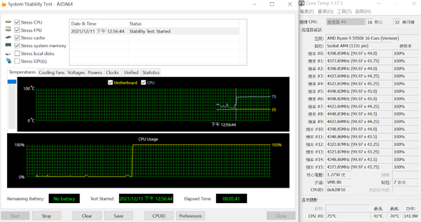點我看大圖 AMD R9-5950X 散熱測試