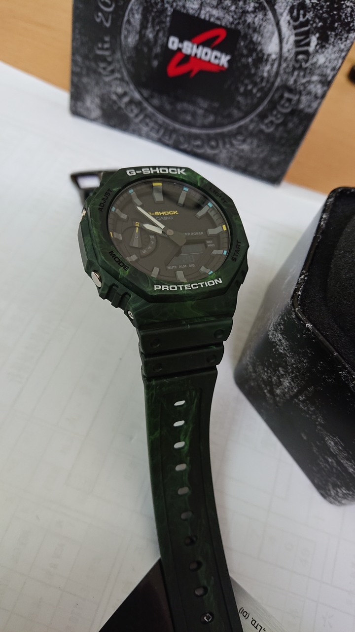 開箱：G-SHOCK GA-2100 綠森林雲霧迷彩