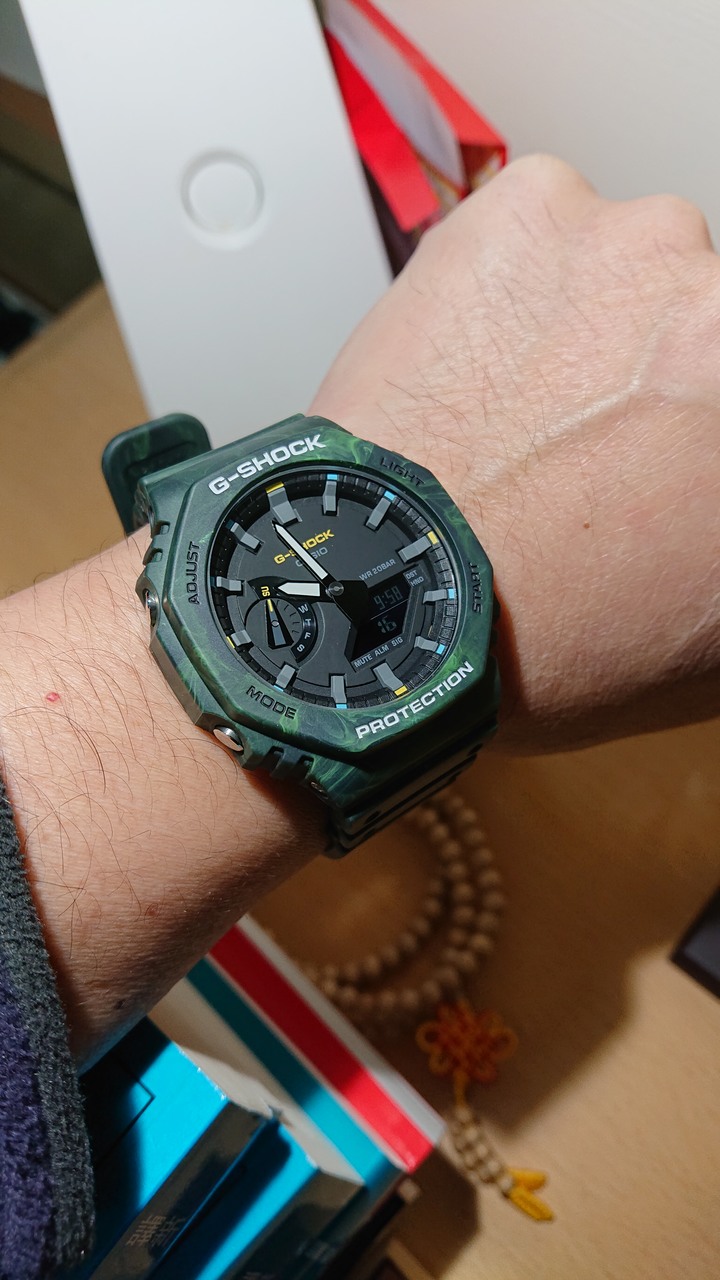 開箱：G-SHOCK GA-2100 綠森林雲霧迷彩