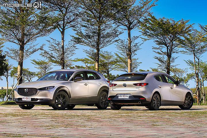 Mazda 3 & CX-30新年式雙車型試駕∣戰力補強、新色張揚 同級對手得提防提防
