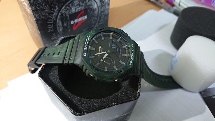 開箱：G-SHOCK GA-2100 綠森林雲霧迷彩