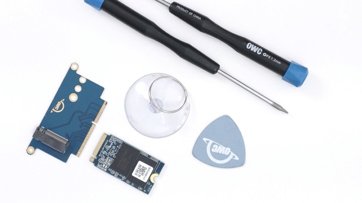 點我看大圖 Apple 不讓你升級的,OWC 幫你!DIY 改裝 MacBook Pro 13 2016/2017 Function Key OWC Aura Pro NT SSD