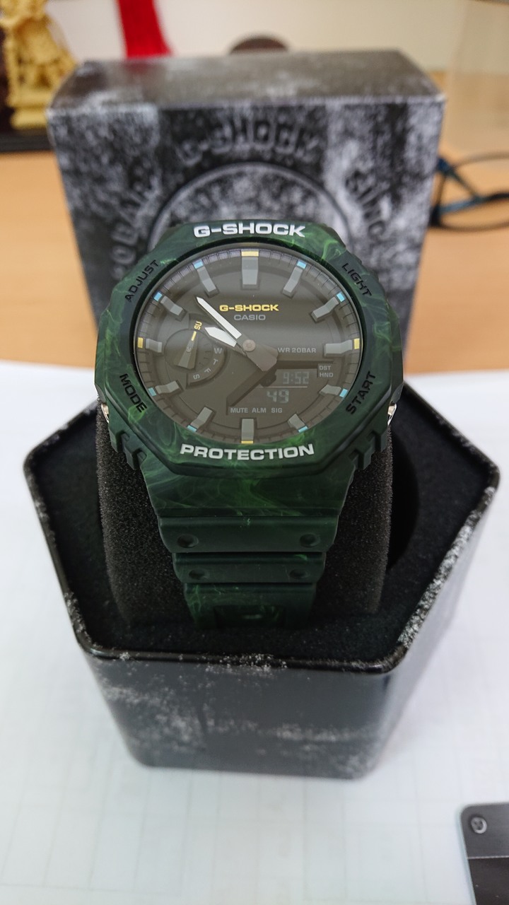 開箱：G-SHOCK GA-2100 綠森林雲霧迷彩
