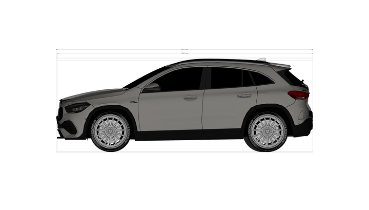 H247 外觀尺寸超級比一比 [VS MB X156, Toyota Corolla Cross, Mazda CX-30]