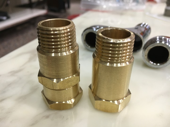DIY 更換牆內的不銹鋼內外牙