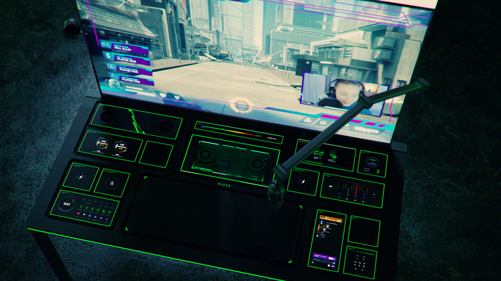 【CES 2022】Razer 推出 Project Sophia 模組化電競桌主機概念 不僅有大螢幕還能隨意擴充功能