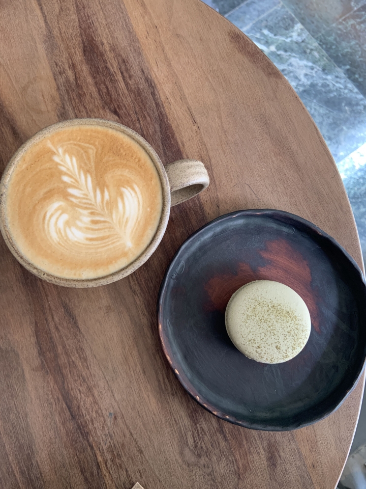 台南網美店 咖啡、抹茶拉花真美