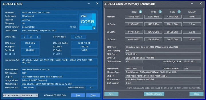 入門 Intel 12th i5 12400 實惠組合 ASUS PRIME B660M-A WIFI D4