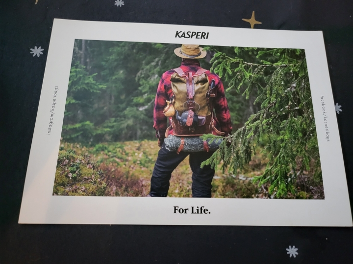 芬蘭手工皮製背包 Kasperi white tail fold top