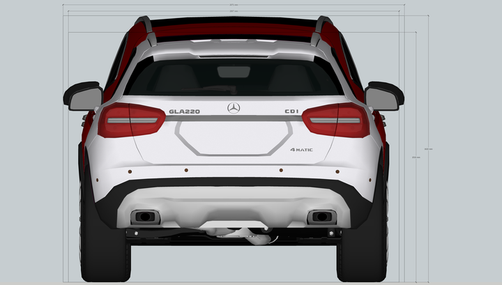 H247 外觀尺寸超級比一比 [VS MB X156, Toyota Corolla Cross, Mazda CX-30]