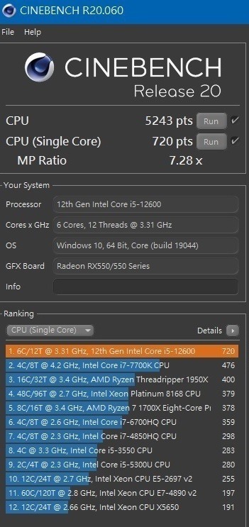 Intel i5-12600(非K)與技嘉B660M GAMING DDR4評測