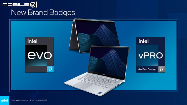 【CES 2022】Intel 推出第 12 代 筆電處理器 以異質核心搭配提供更多效能兼具電池續航力