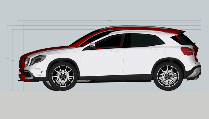 H247 外觀尺寸超級比一比 [VS MB X156, Toyota Corolla Cross, Mazda CX-30]