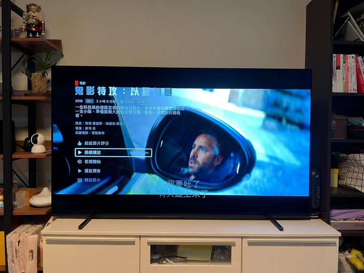 感謝財政部長批准購入-Sony 65A80J開箱~~